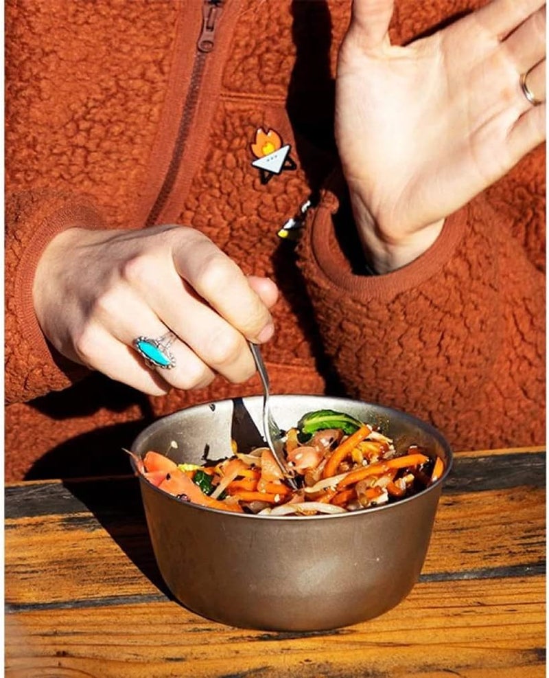 Snow Peak Titanium Trek Bowl - Ultralight and Durable Camping Cookware - 13 cm - Image 5